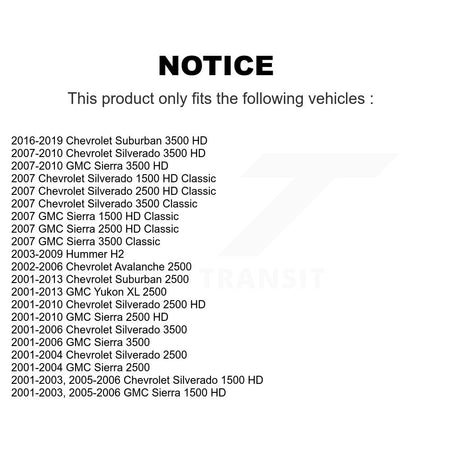 Front Left or Right Tie Rod End & Boot Kit For Chevrolet GMC Sierra 2500 HD Silverado H2 K7B-100057