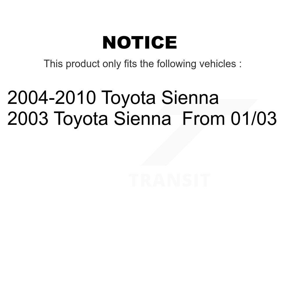Front Right Steering Tie Rod End & Boot Kit For Toyota Sienna K7B-100090