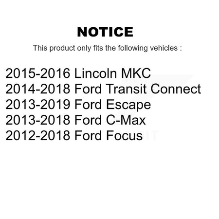 Front Tie Rod End & Boot Kit For Ford Escape Focus Transit Connect C-Max Lincoln MKC K7B-100098