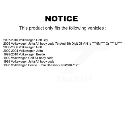 Front Steering Tie Rod End & Boot Kit For Volkswagen Jetta Golf Beetle City K7B-100105