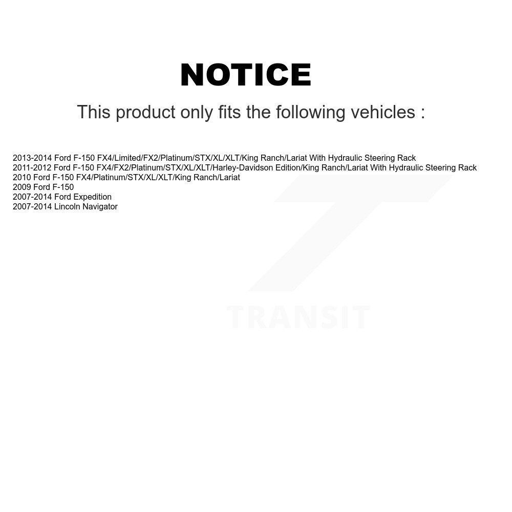 Front Steering Tie Rod End & Boot Kit For Ford F-150 Expedition Lincoln Navigator K7B-100113