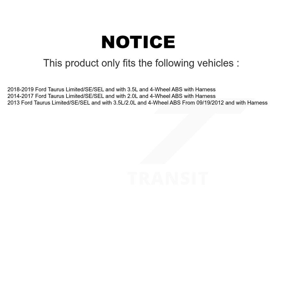Front Wheel Hub Bearing And ABS Sensor Kit For Ford Taurus K7S-100031