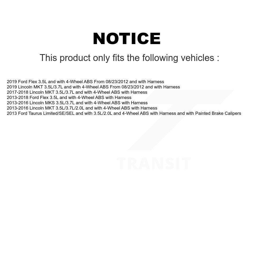 Front Wheel Hub Bearing And ABS Sensor Kit For Ford Flex Taurus Lincoln MKT MKS K7S-100032