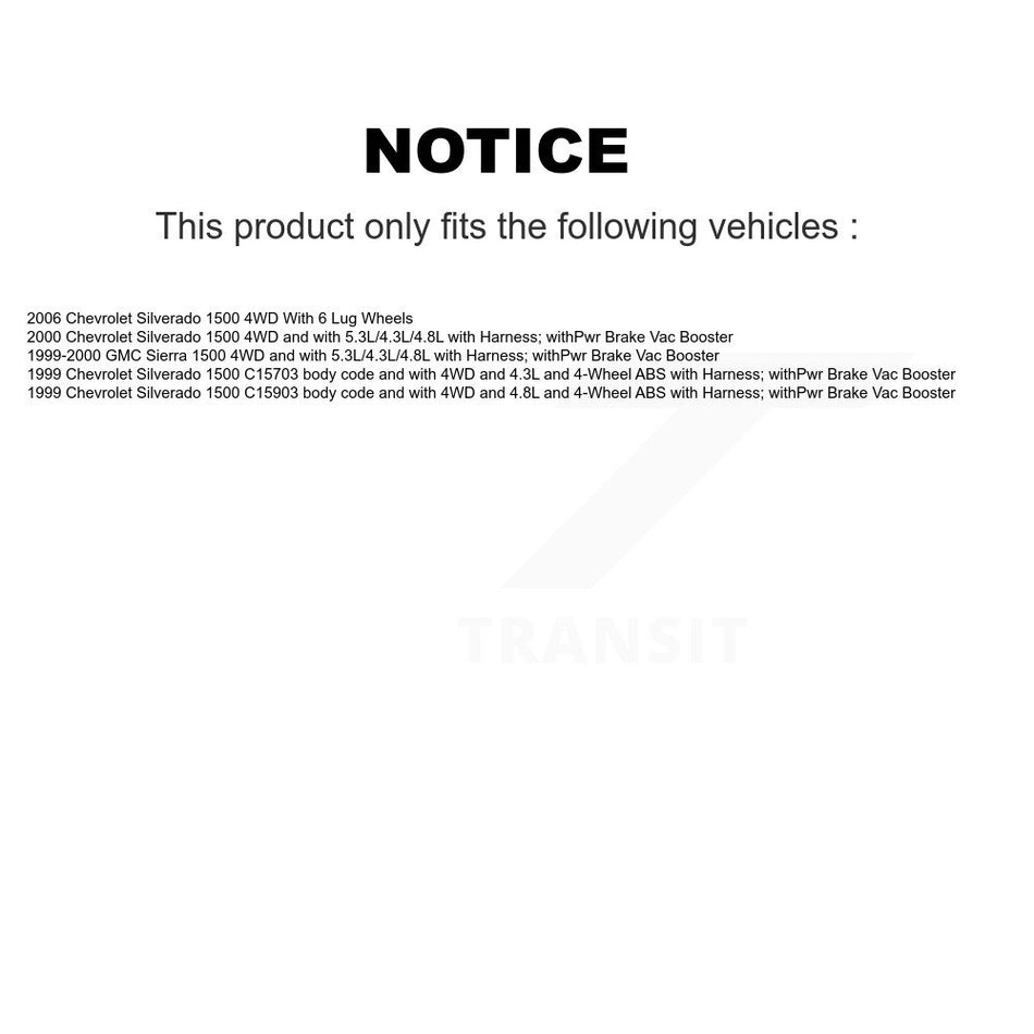 Front Wheel Hub Bearing And Extra ABS Sensor Kit For Chevrolet Silverado 1500 GMC Sierra K7S-100154