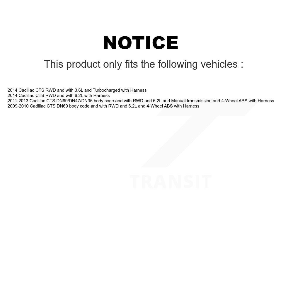 Front Wheel Hub Bearing And ABS Sensor Kit For Cadillac CTS with Harness K7S-100165