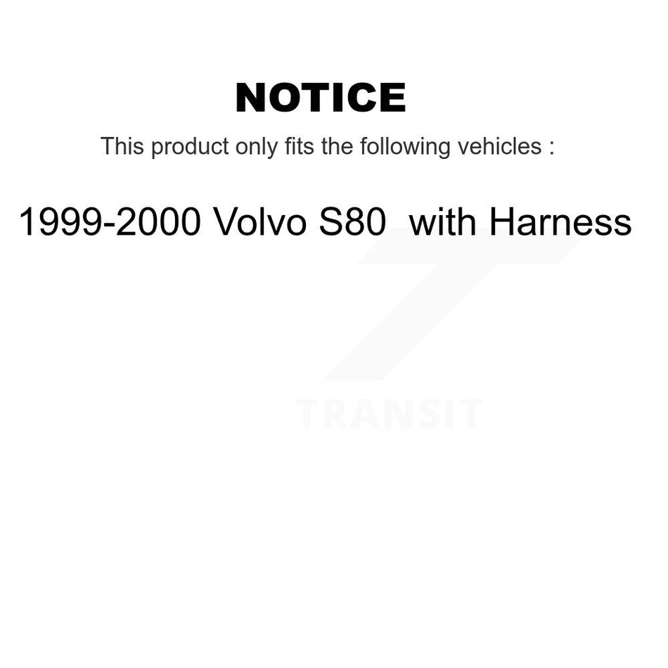 Front Wheel Hub Bearing And ABS Sensor Kit For 1999-2000 Volvo S80 with Harness K7S-100222