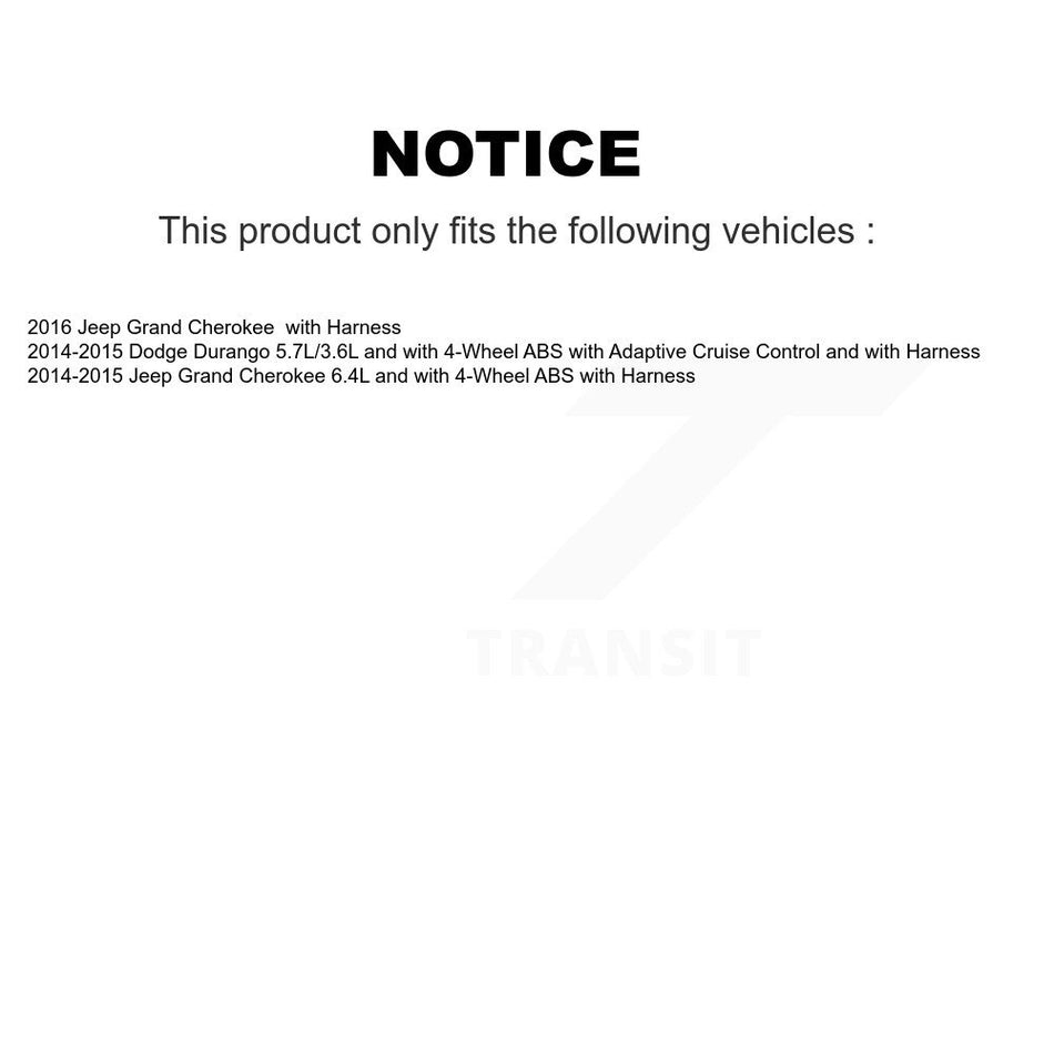 Front Wheel Hub Bearing And ABS Sensor Kit For Jeep Grand Cherokee Dodge Durango K7S-100242