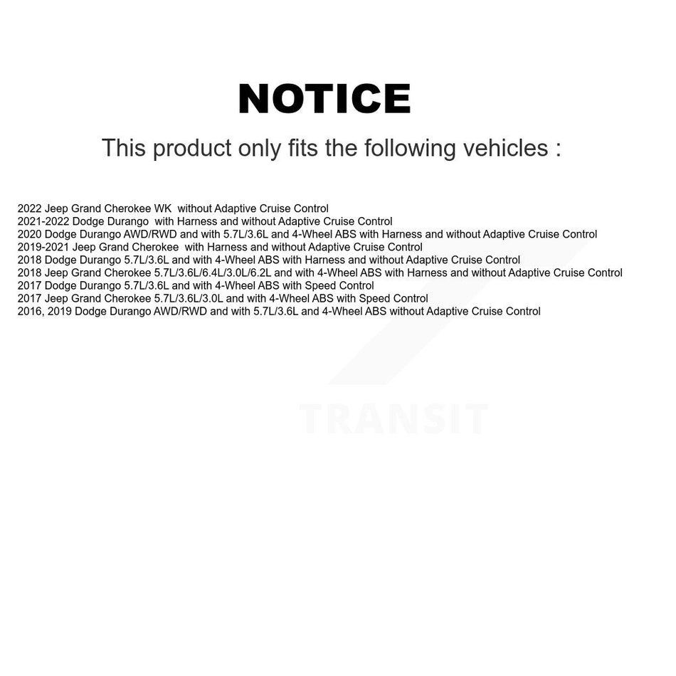 Front Wheel Hub Bearing And ABS Sensor Kit For Jeep Grand Cherokee Dodge Durango WK K7S-100244