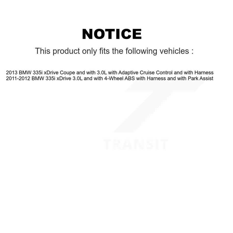 Front Wheel Bearing And ABS Sensor Kit For BMW 335i xDrive K7S-100273