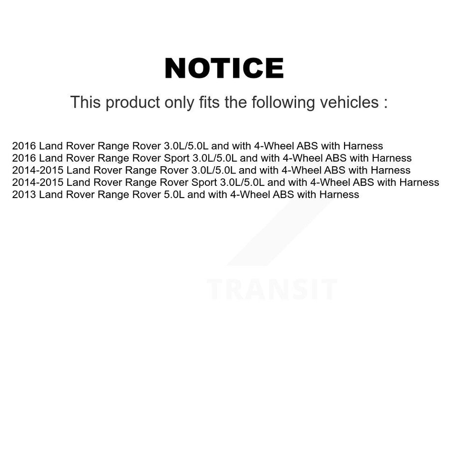 Front Wheel Bearing And ABS Sensor Kit For Land Rover Range Sport with Harness K7S-100289