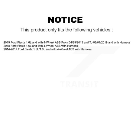Front Wheel Bearing And ABS Sensor Kit For Ford Fiesta K7S-100292