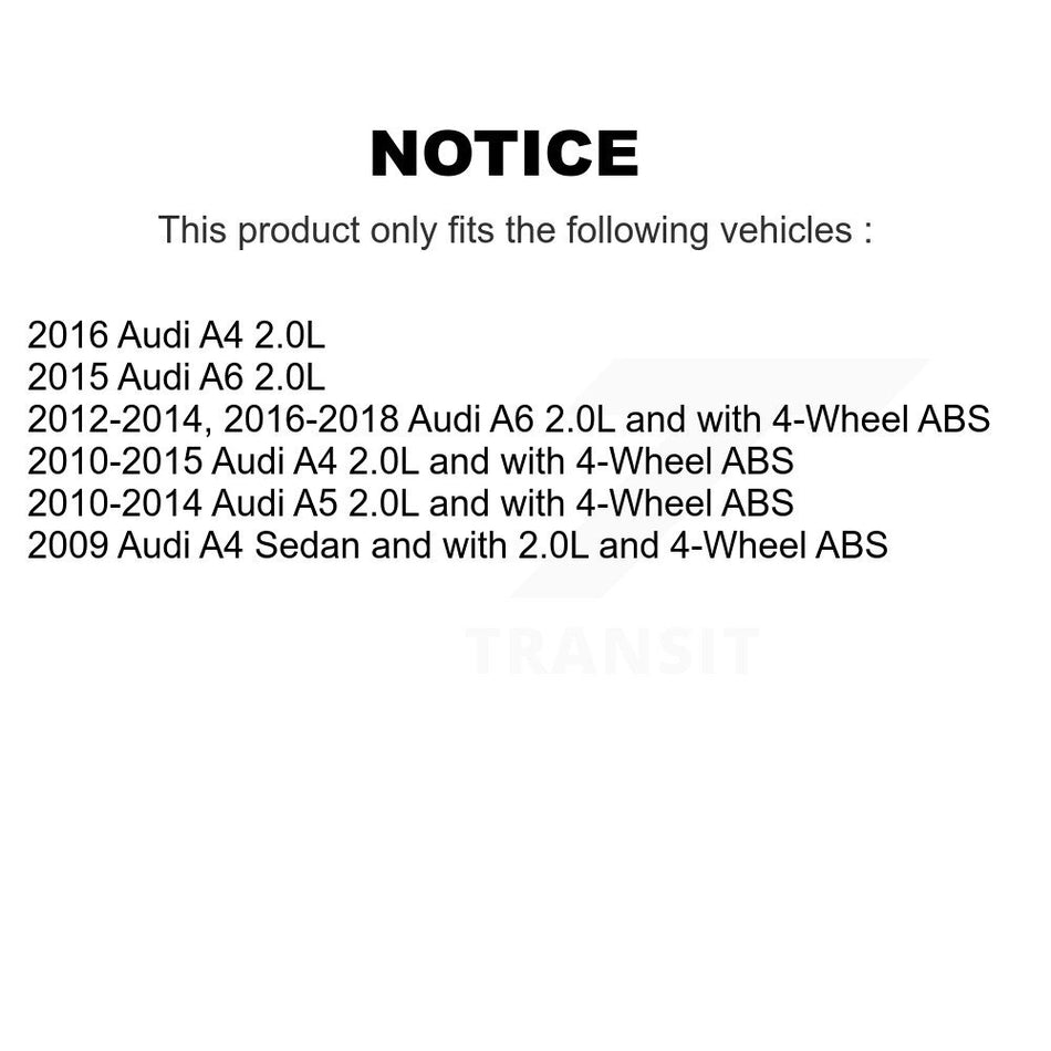 Rear Wheel Hub Bearing And ABS Sensor Kit For Audi A4 A5 A6 K7S-100361