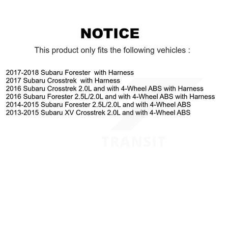 Rear Wheel Hub Bearing And ABS Sensor Kit For Subaru Forester XV Crosstrek K7S-100457