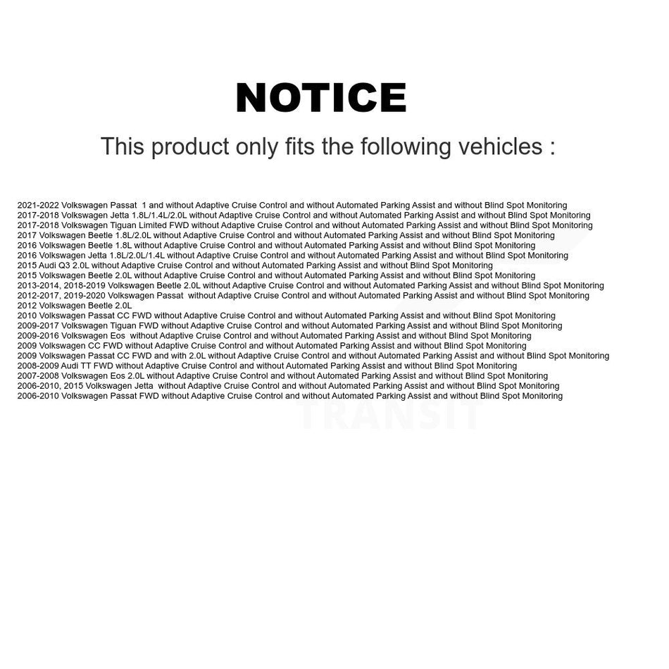 Rear Wheel Hub Bearing & Sensor Kit For Volkswagen Jetta Tiguan Passat Beetle Eos Audi CC K7S-100460