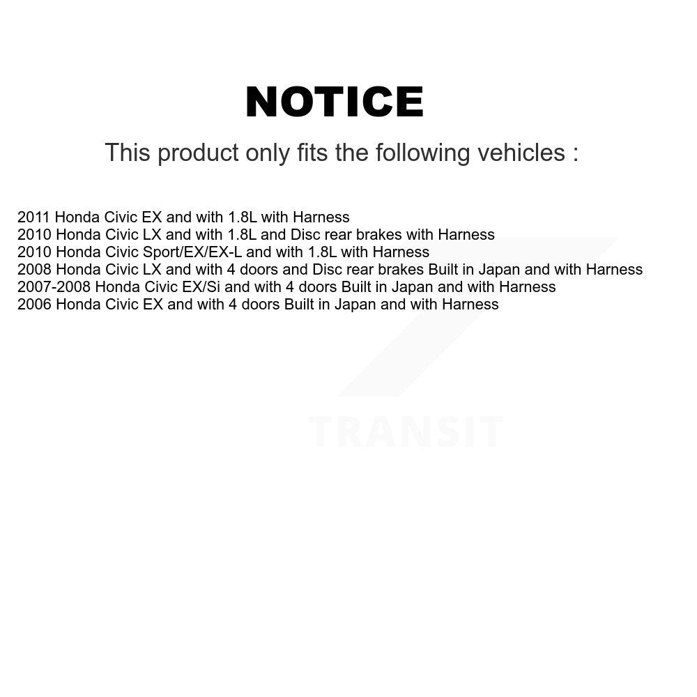 Rear Wheel Hub Bearing And ABS Sensor Kit For Honda Civic K7S-100468
