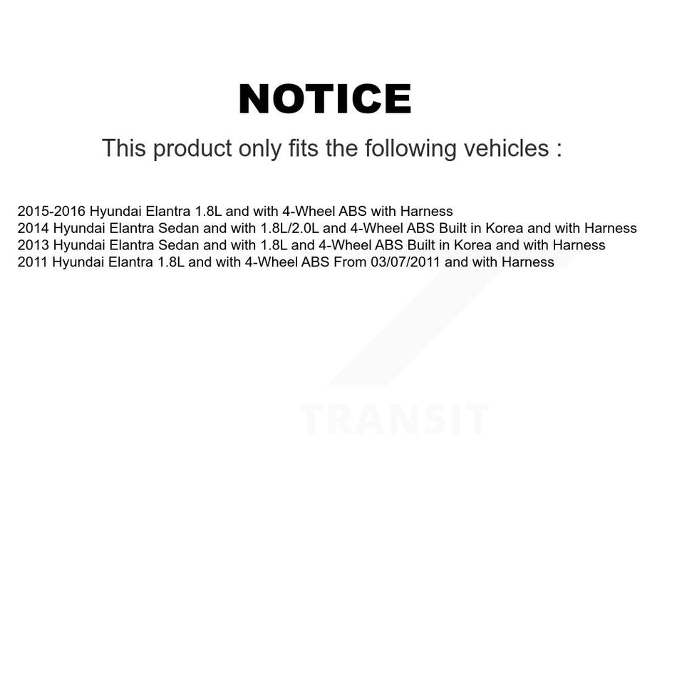 Rear Wheel Hub Bearing And ABS Sensor Kit For Hyundai Elantra K7S-100515