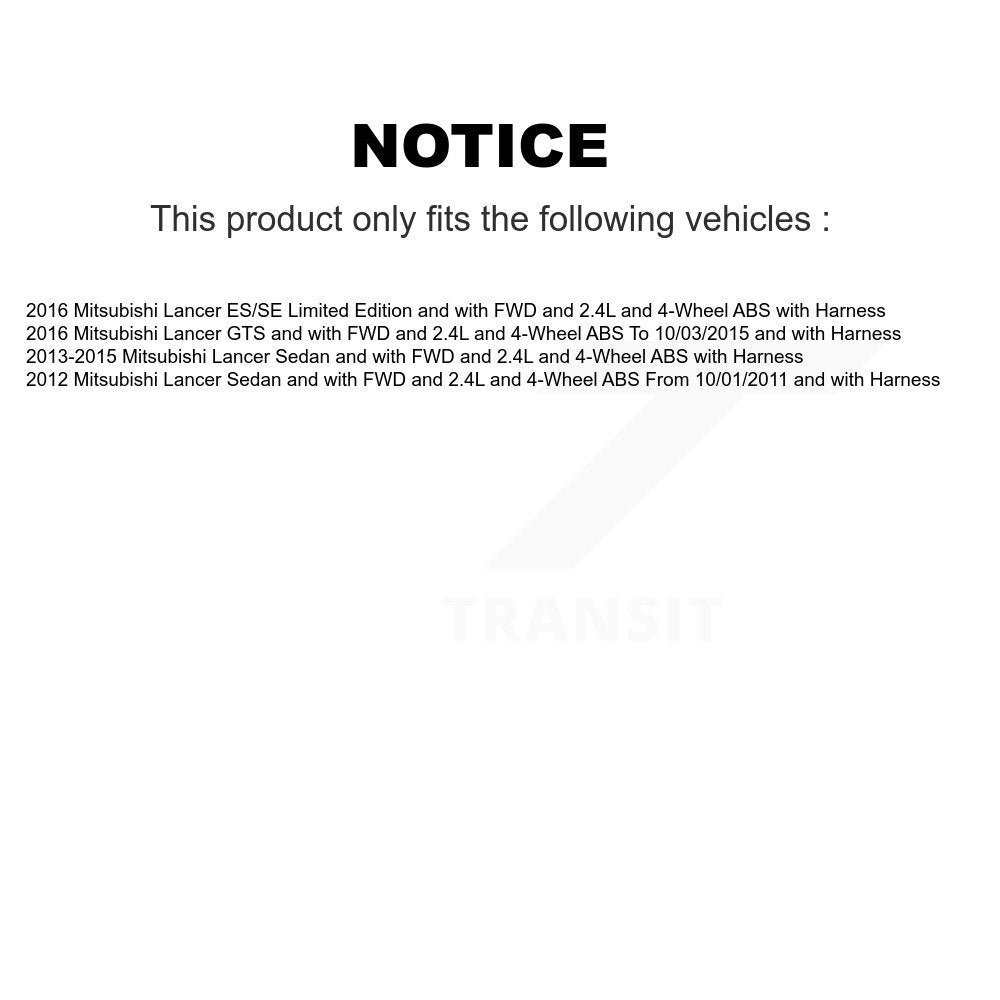 Rear Wheel Hub Bearing And ABS Sensor Kit For Mitsubishi Lancer K7S-100567