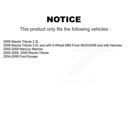 Rear Wheel Bearing And ABS Sensor Kit For Ford Escape Mazda Tribute Mercury Mariner K7S-100668