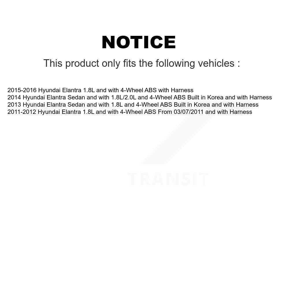 Rear Wheel Hub Bearing And ABS Sensor Kit For Hyundai Elantra K7S-100735