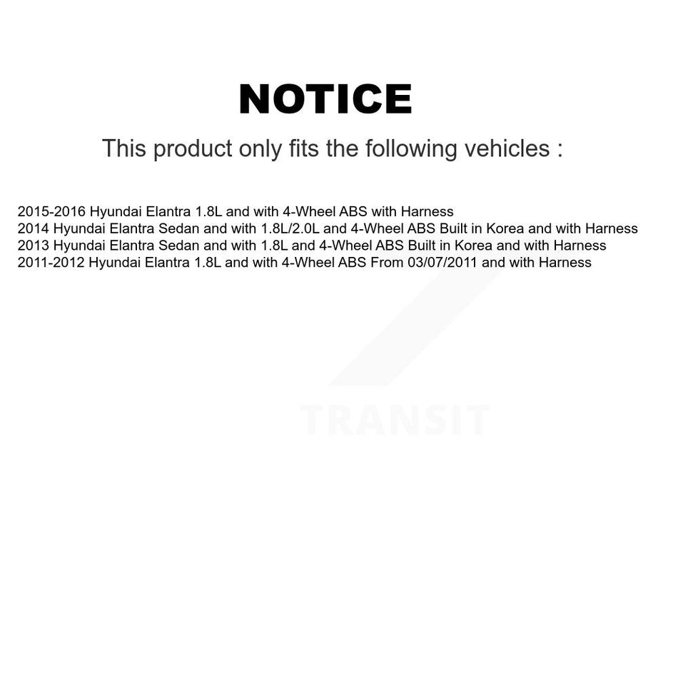 Rear Wheel Hub Bearing And ABS Sensor Kit For Hyundai Elantra K7S-100735