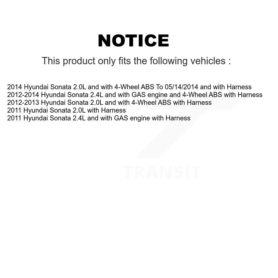 Rear Wheel Hub Bearing And ABS Sensor Kit For Hyundai Sonata K7S-100742