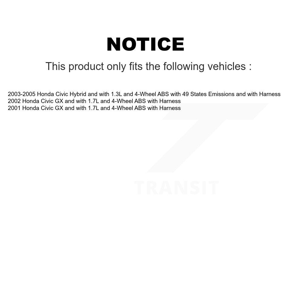 Rear Wheel Hub Bearing And ABS Sensor Kit For Honda Civic K7S-100765