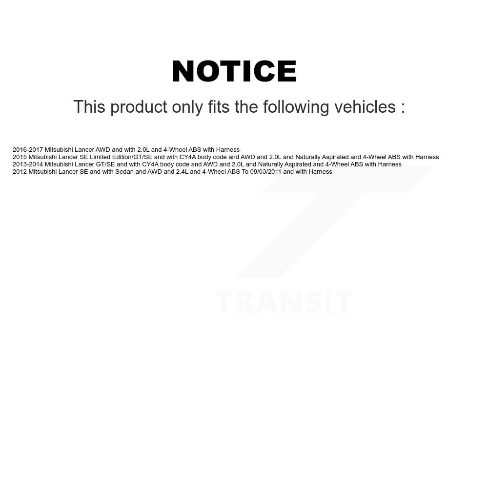Rear Wheel Hub Bearing And ABS Sensor Kit For Mitsubishi Lancer K7S-100814