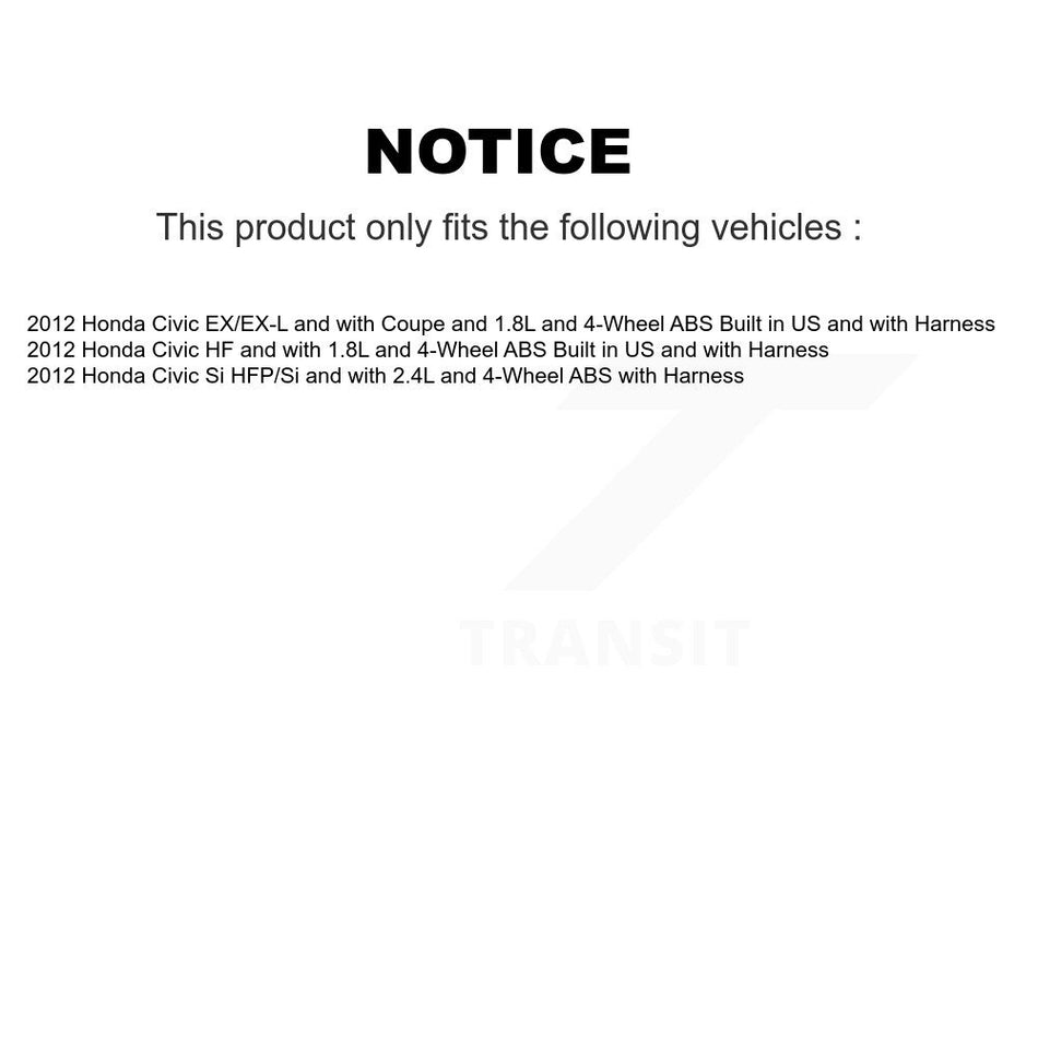 Rear Wheel Hub Bearing And ABS Sensor Kit For Honda Civic K7S-100825