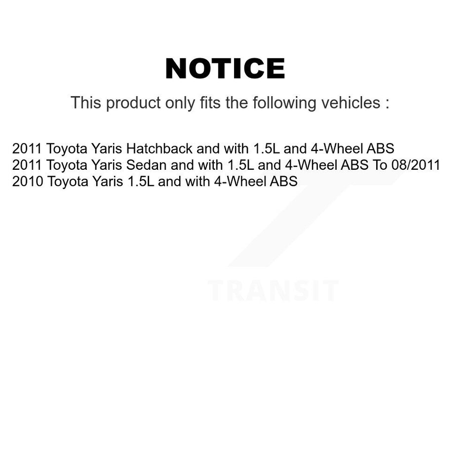 Rear Wheel Hub Bearing And Extra ABS Sensor Kit For Toyota Yaris K7S-100942