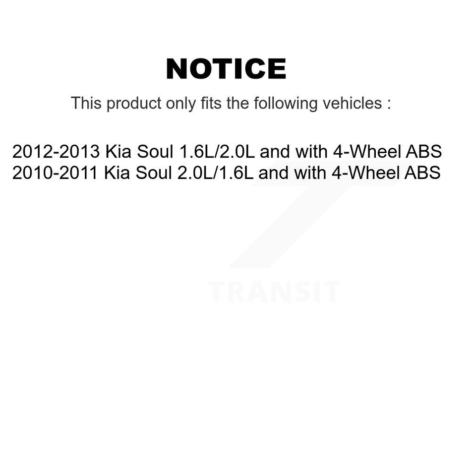 Rear Wheel Hub Bearing And Extra ABS Sensor Kit For Kia Soul K7S-100948