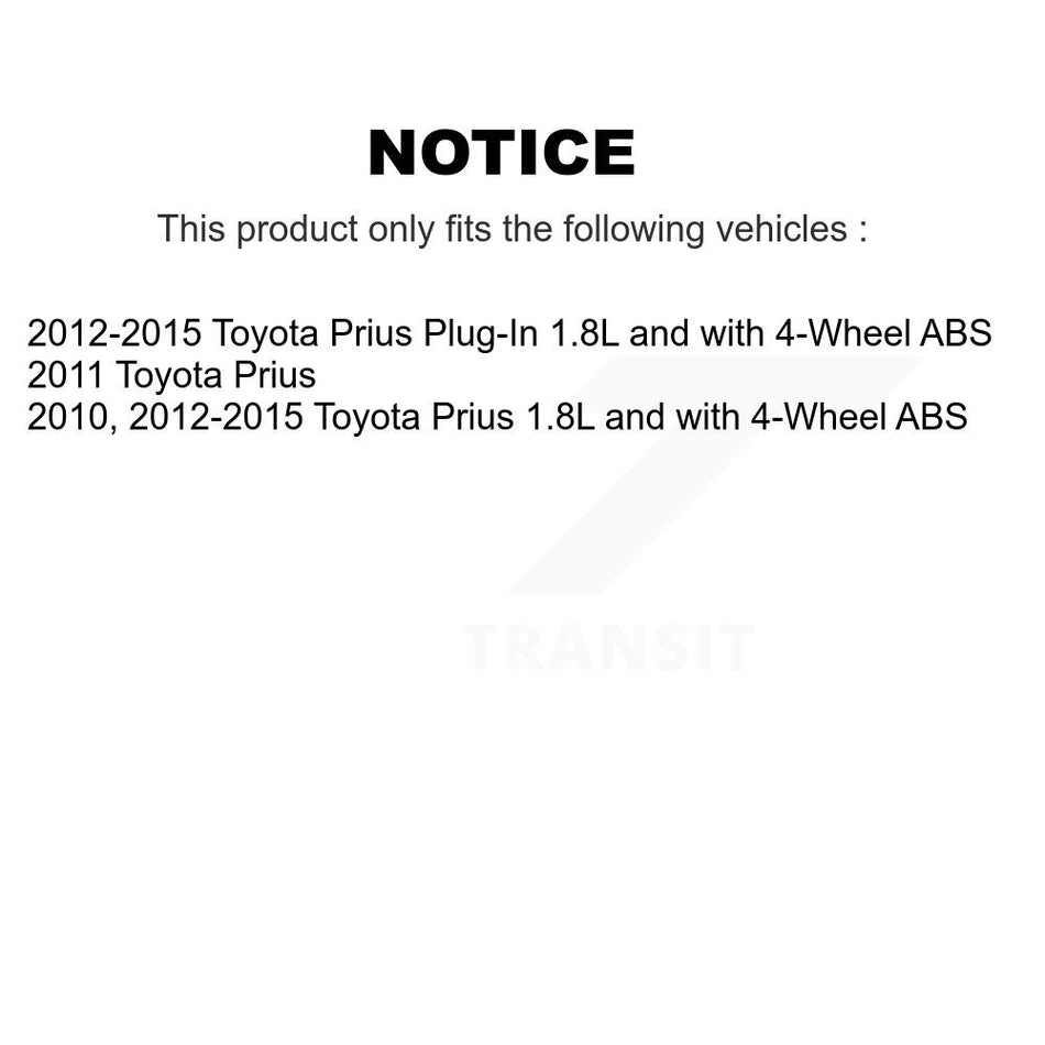 Rear Wheel Hub Bearing And Extra ABS Sensor Kit For Toyota Prius Plug-In K7S-100953