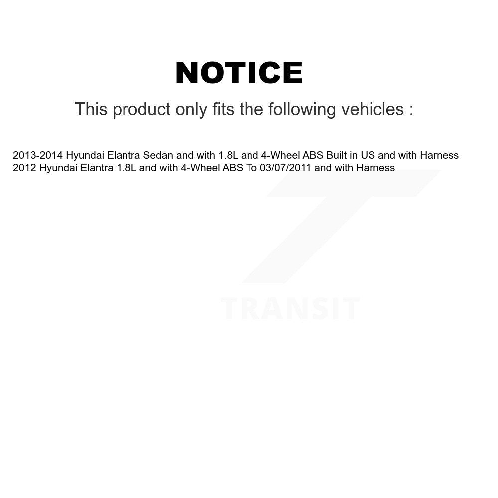 Rear Wheel Hub Bearing And ABS Sensor Kit For Hyundai Elantra K7S-101155