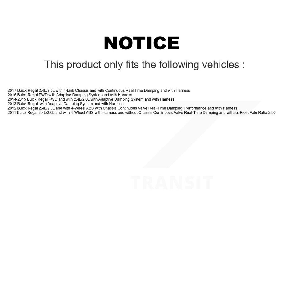 Rear Wheel Hub Bearing And ABS Sensor Kit For Buick Regal K7S-101170