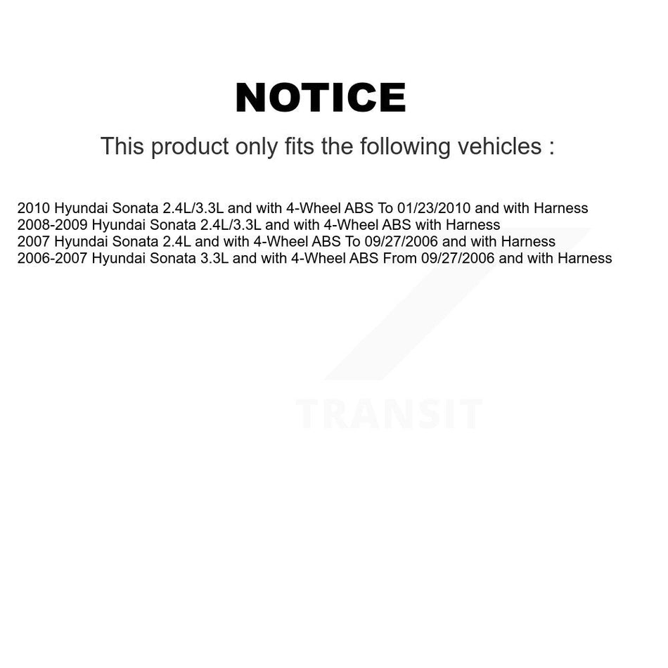 Rear Wheel Hub Bearing And ABS Sensor Kit For Hyundai Sonata K7S-101235