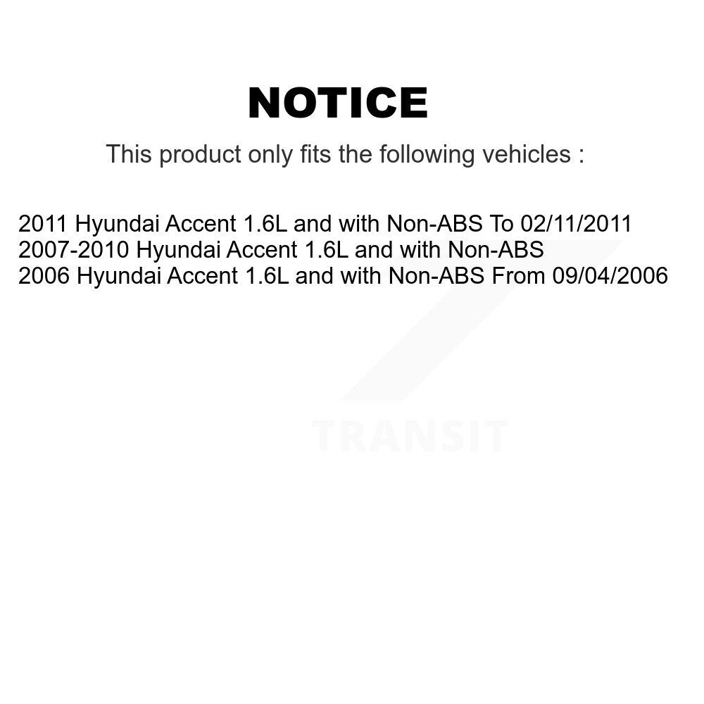 Rear Wheel Hub Bearing And ABS Sensor Kit For Hyundai Accent 1.6L with Non-ABS K7S-101253