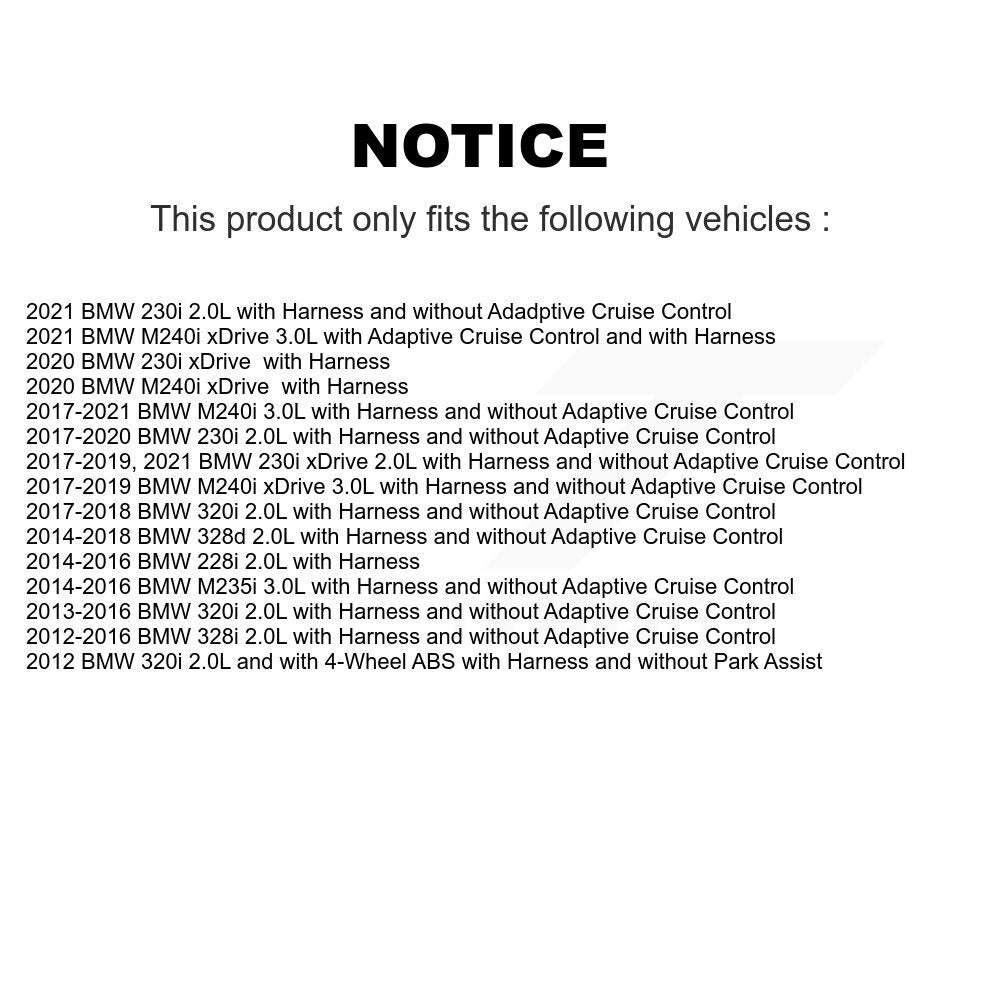 Rear Wheel Bearing And ABS Sensor Kit For BMW 230i xDrive 328i M240i 320i M235i 228i 328d K7S-101279