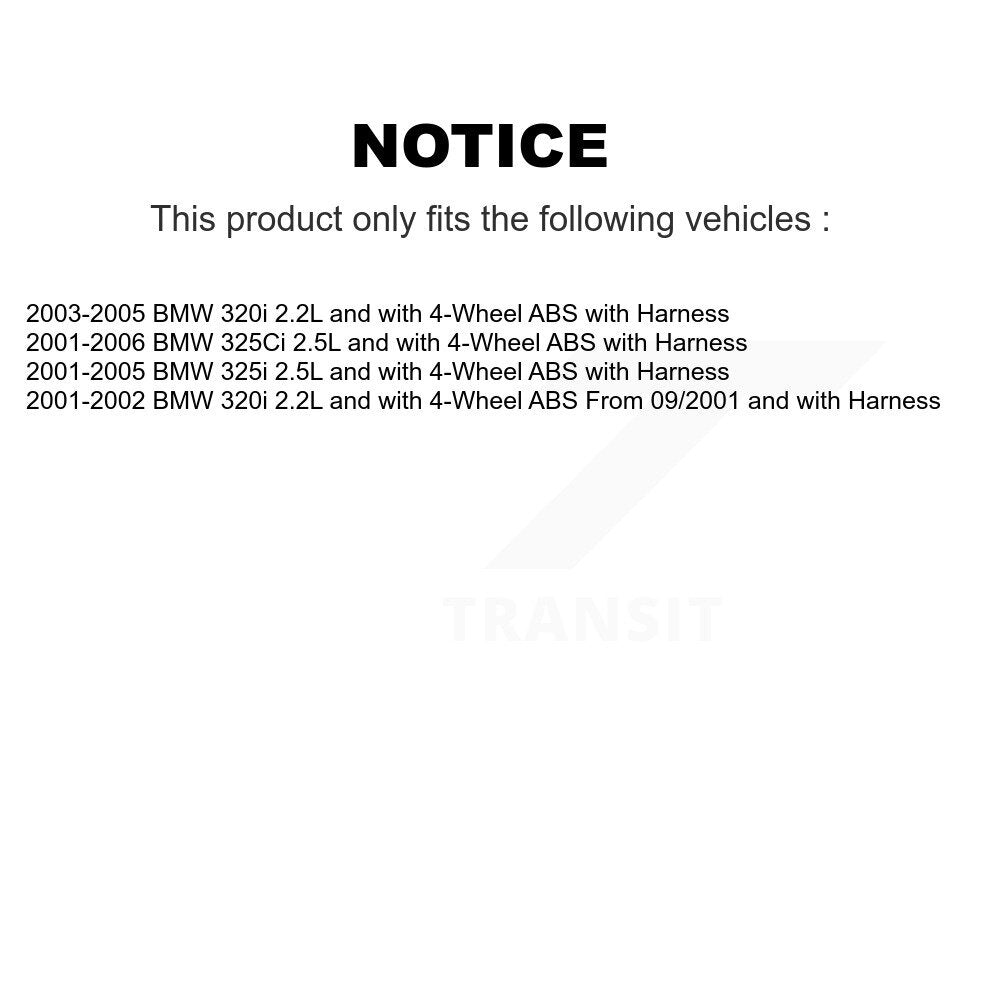 Rear Wheel Bearing And ABS Sensor Kit For BMW 325i 325Ci 320i K7S-101313