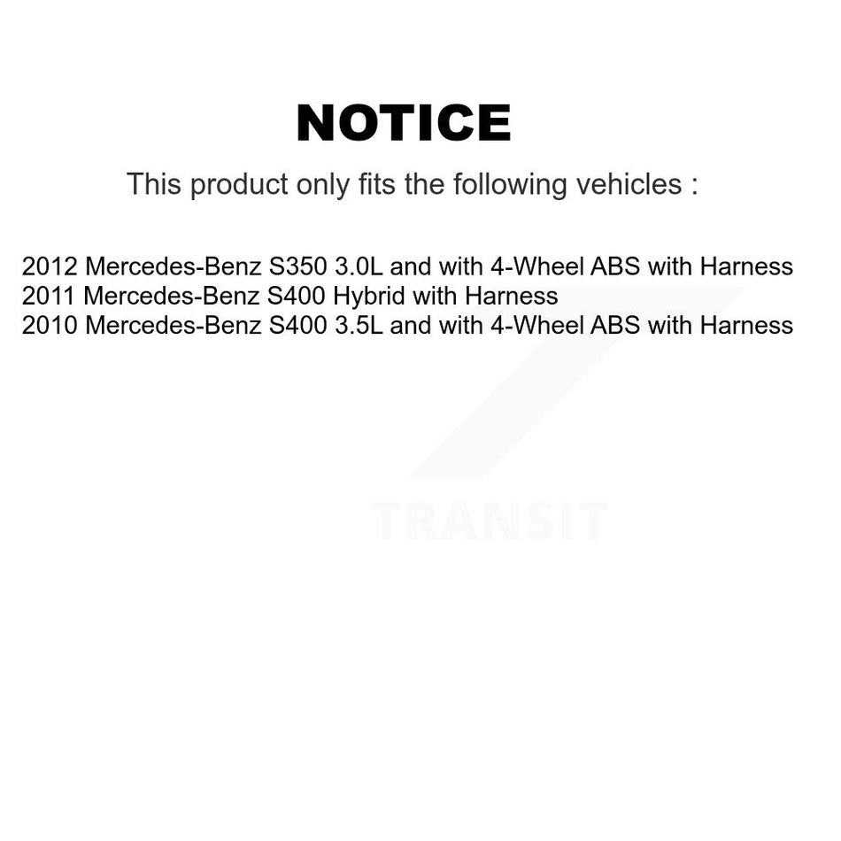 Rear Wheel Bearing And ABS Sensor Kit For Mercedes-Benz S350 S400 with Harness K7S-101317