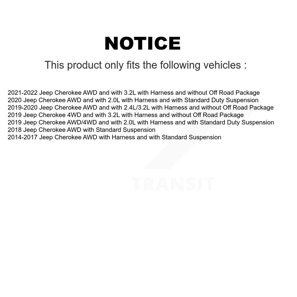 Rear Wheel Hub Bearing & ABS Sensor Kit For Jeep Cherokee AWD with 2.4L 3.2L 4-Wheel K7S-101334