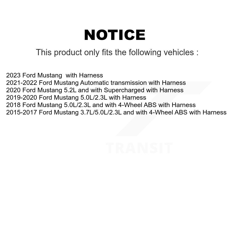 Rear Wheel Hub Bearing And ABS Sensor Kit For Ford Mustang with Harness K7S-101350