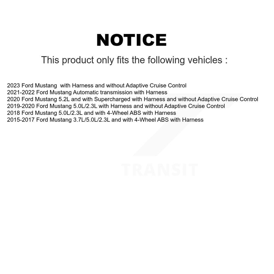 Rear Wheel Hub Bearing And ABS Sensor Kit For Ford Mustang with Harness K7S-101350