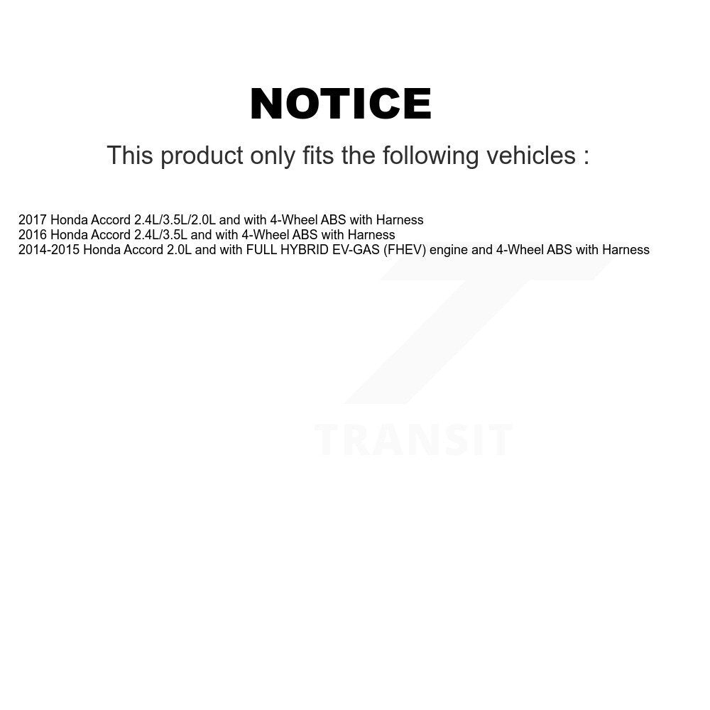 Rear Wheel Hub Bearing And ABS Sensor Kit For Honda Accord with Harness K7S-101379