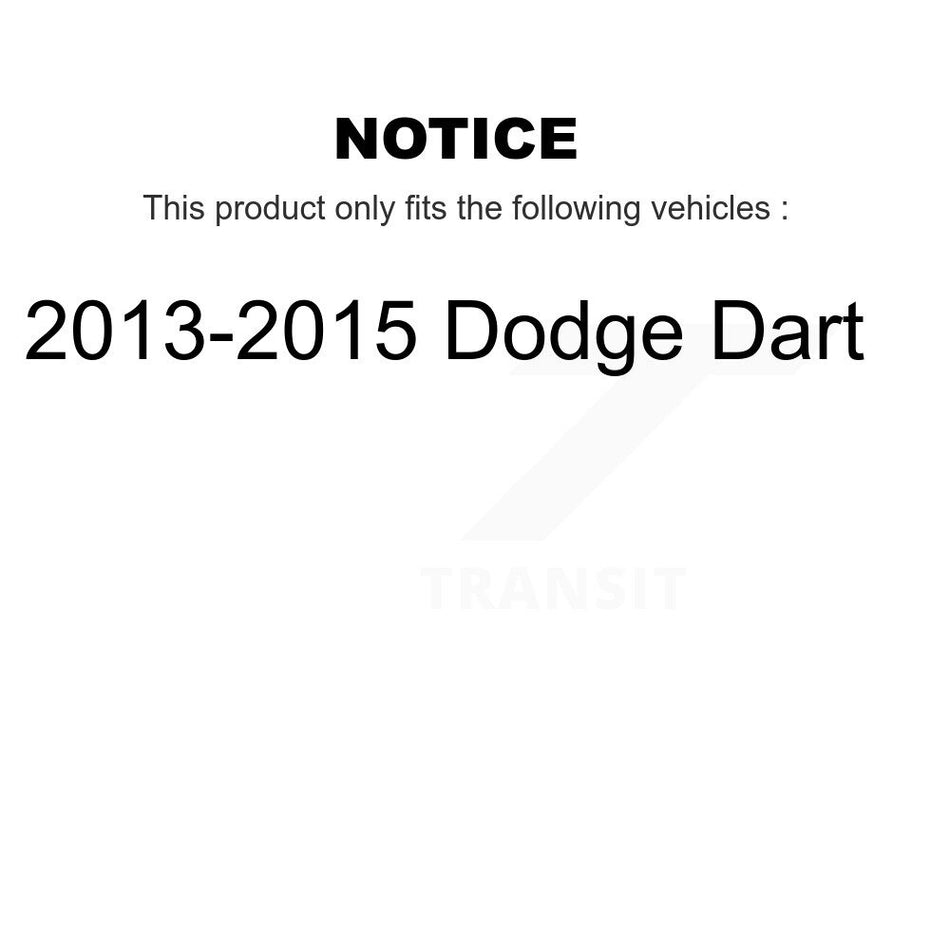 Rear Wheel Hub Bearing And ABS Sensor Kit For 2013-2015 Dodge Dart K7S-101395