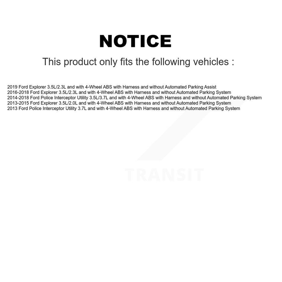 Rear Wheel Hub Bearing And ABS Sensor Kit For Ford Explorer Police Interceptor Utility K7S-101426