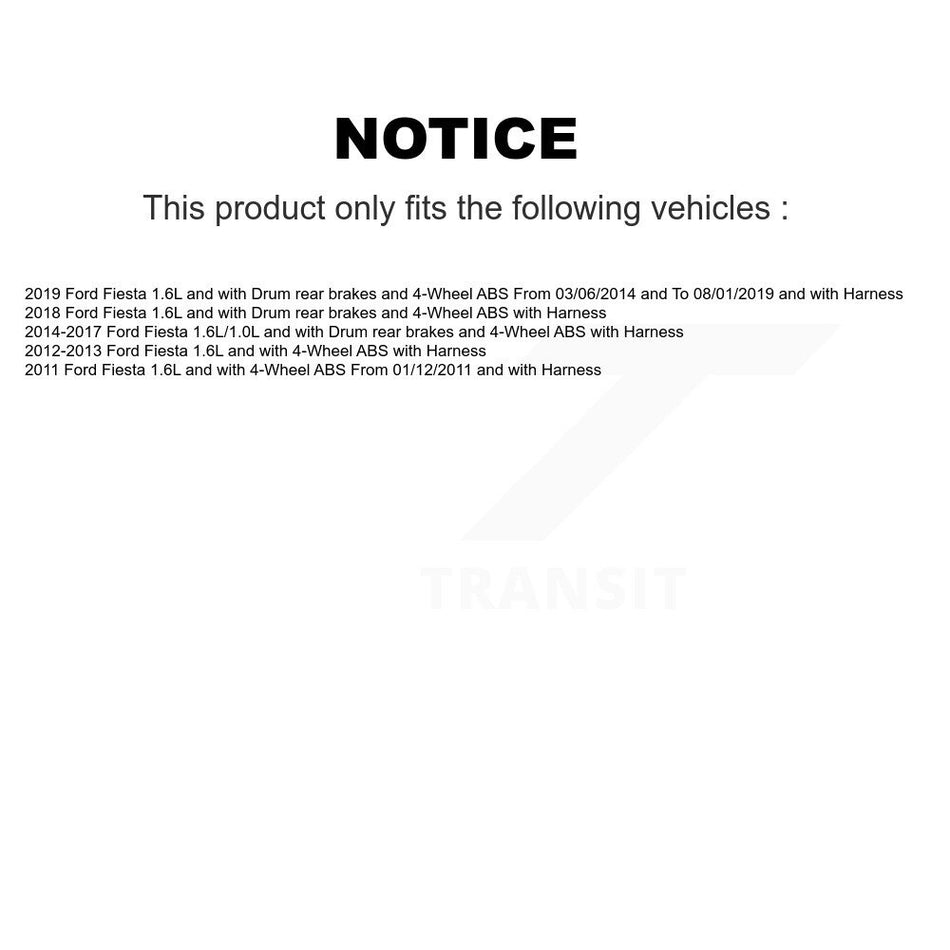 Rear Wheel Hub Bearing And ABS Sensor Kit For Ford Fiesta K7S-101587