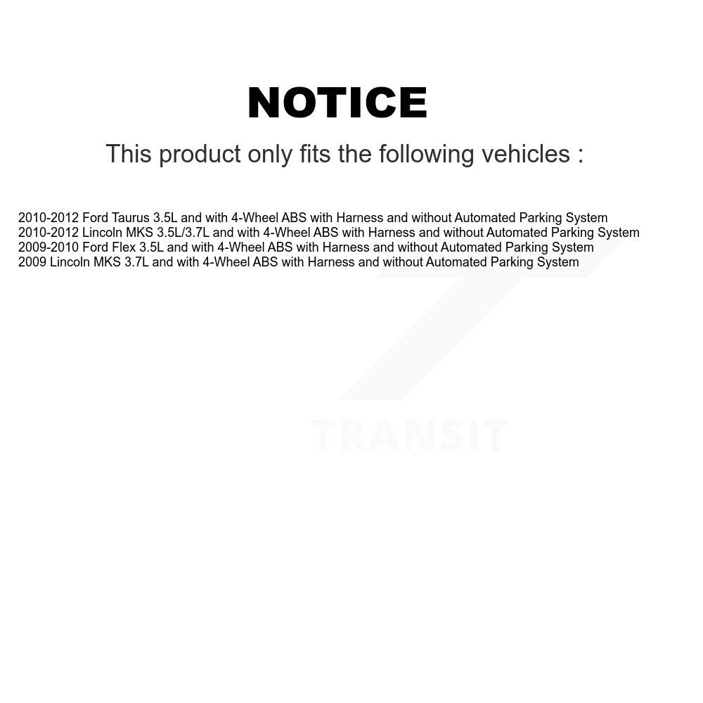 Rear Wheel Hub Bearing And ABS Sensor Kit For Ford Taurus Flex Lincoln MKS K7S-101618