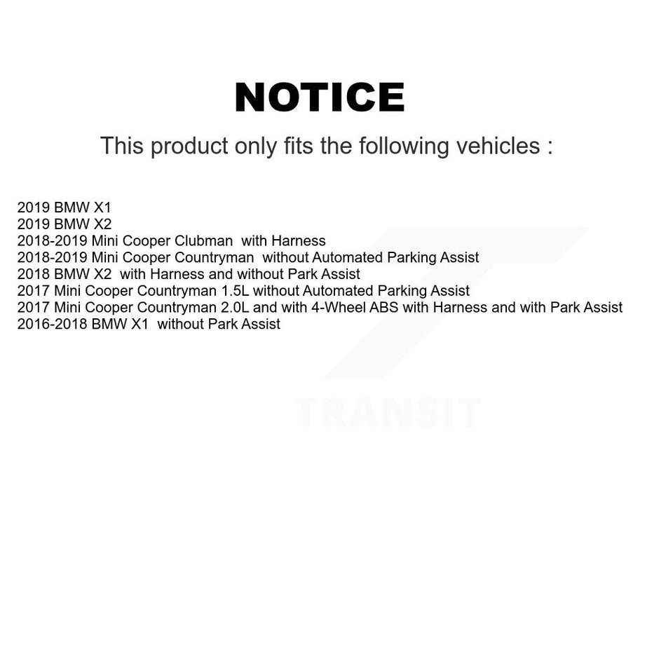 Front Wheel Hub Bearing And ABS Sensor Kit For BMW X1 Mini Cooper Countryman X2 Clubman K7S-101799