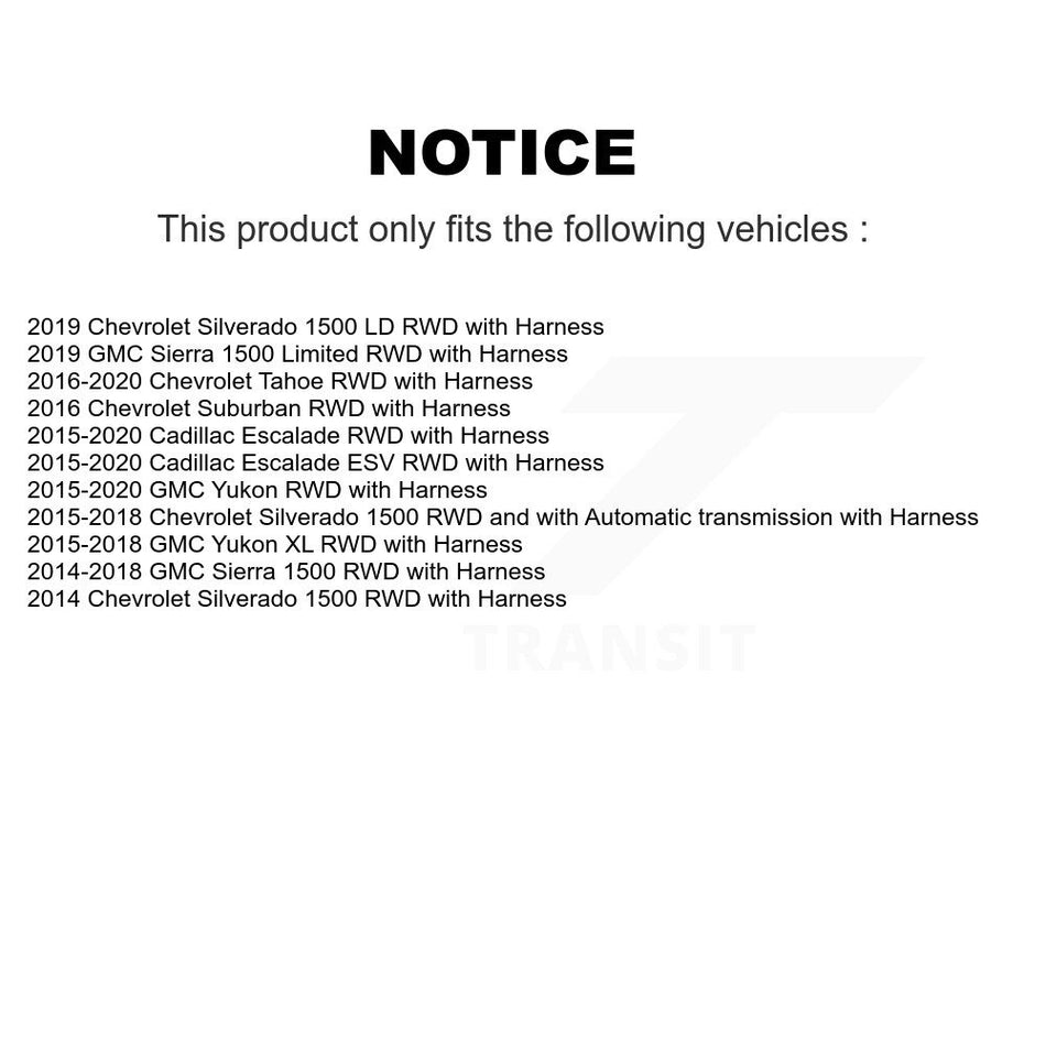 Front Wheel Hub Bearing Extra Sensor Kit For GMC Chevrolet Sierra 1500 Silverado Tahoe LD K7S-101831