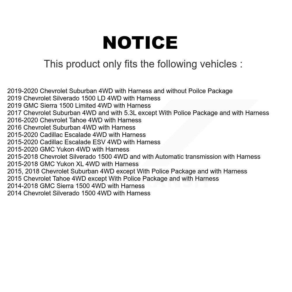 Front Wheel Hub Bearing Extra Sensor Kit For GMC Chevrolet Sierra 1500 Silverado Tahoe LD K7S-101832