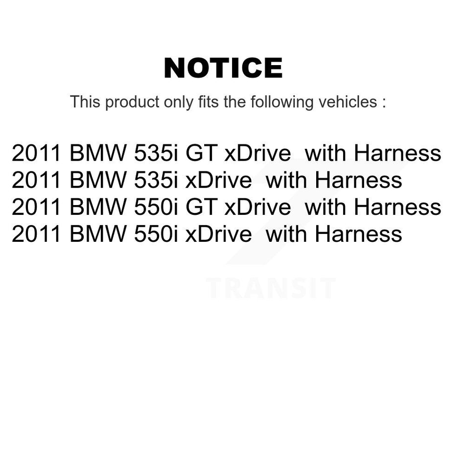 Front Wheel Hub Bearing And ABS Sensor Kit For 2011 BMW 535i xDrive 550i GT with Harness K7S-101919
